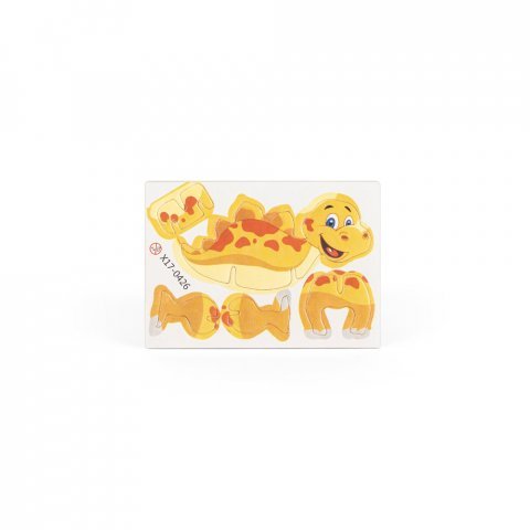 DINOSAURUS. 3D-puslespill i papir formet som en dinosaur - Naturell 