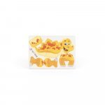 DINOSAURUS. 3D-puslespill i papir formet som en dinosaur - Naturell 