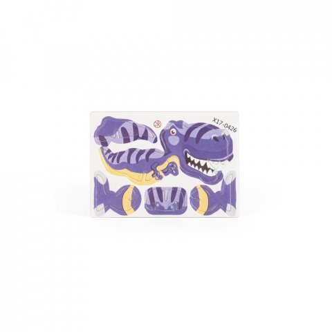 DINOSAURUS. 3D-puslespill i papir formet som en dinosaur - Naturell 