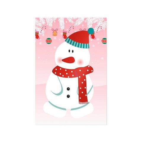 GLIMN. Sada &scaron;esti listů s v&aacute;nočn&iacute;mi figurkami a 3 listy samolepek - B&iacute;l&aacute;