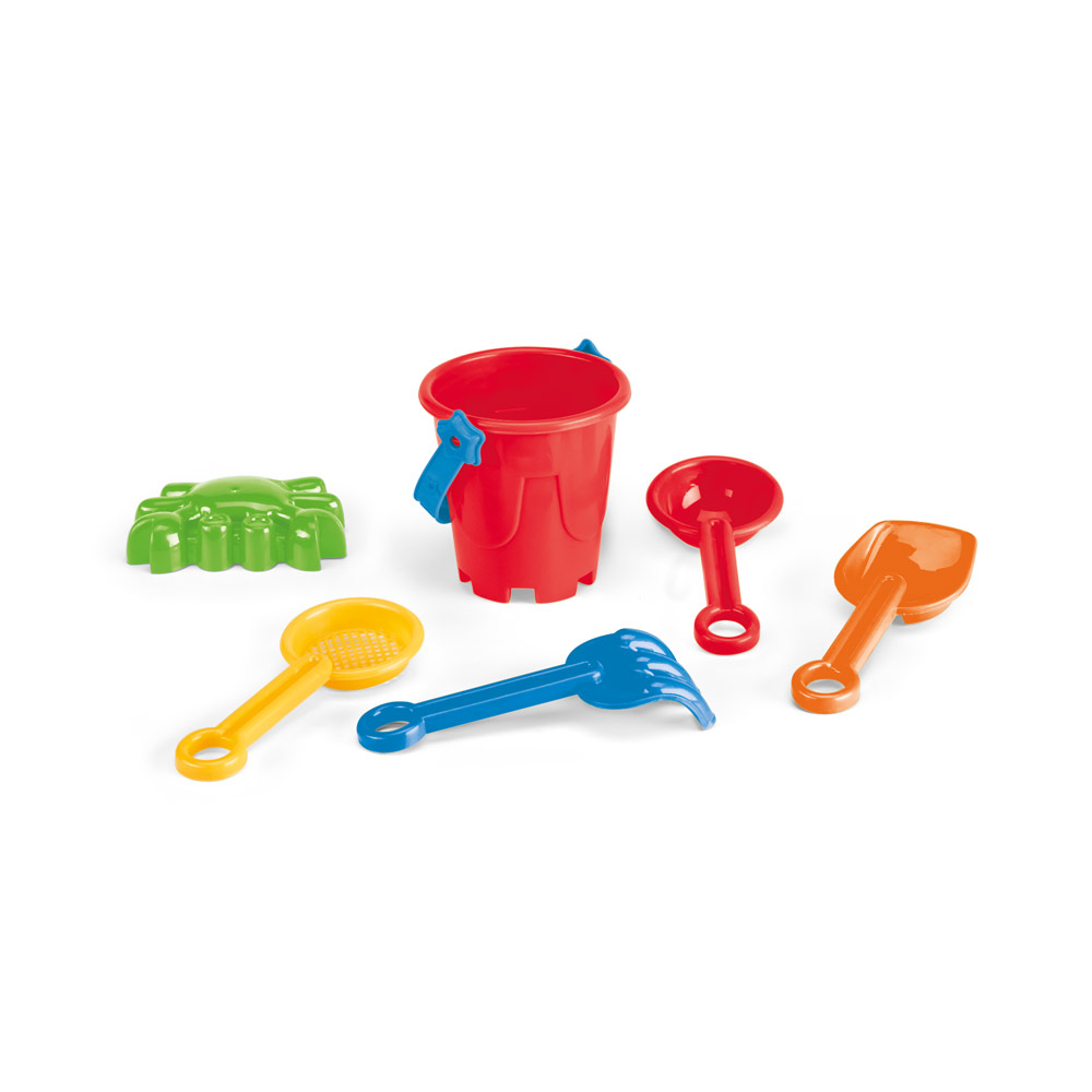 VALLARTA. Secchiello da spiaggia in PP con 5 accessori