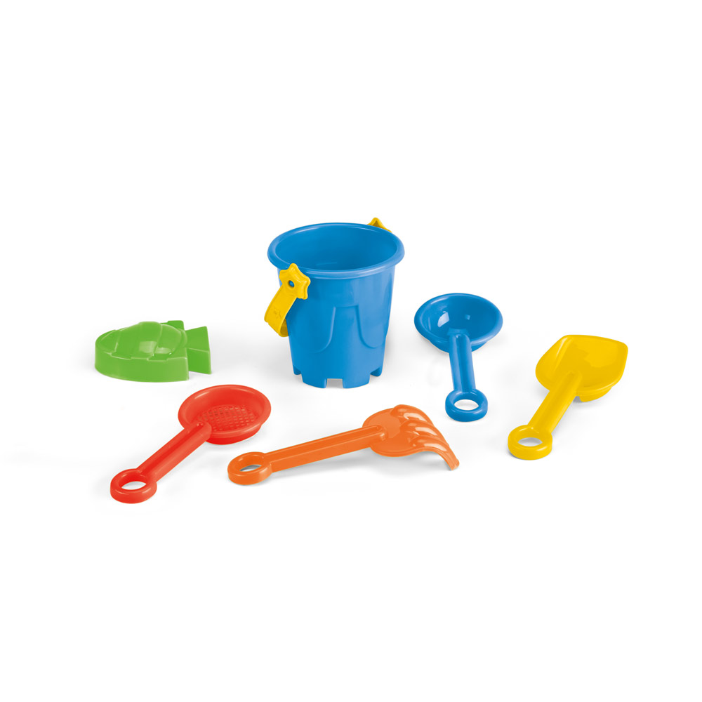 VALLARTA. Secchiello da spiaggia in PP con 5 accessori