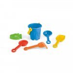 VALLARTA. PP плажна кофа с 5 аксесоара - Светло синьо