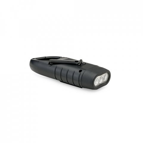 SOLARKY. Torcia compatta  0.5 W ABS con 3 LED bianchi da 90 lumen - Nero