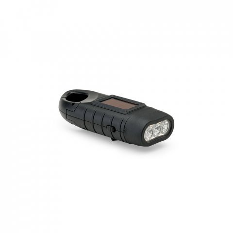 SOLARKY. Torcia compatta  0.5 W ABS con 3 LED bianchi da 90 lumen - Nero
