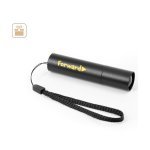 BRUCE. Rechargeable flashlight made from recycled aluminum (100% rAL) with 30 mm extendable tip