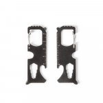 SCREWY. Stainless steel multifunction card with 8 functions