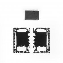 PEEBLES. Carta multifunzione in acciaio inossidabile con 20 funzioni