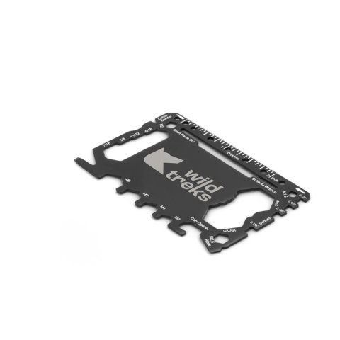 PEEBLES. Stainless steel multifunction card with 20 functions