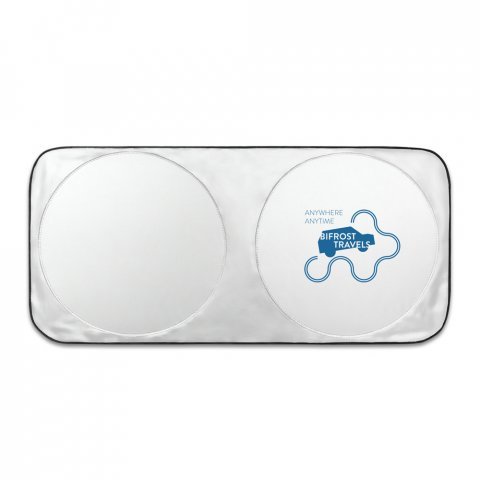 CLYDE. Parasolar din poliester 210D pentru mașină - Gri