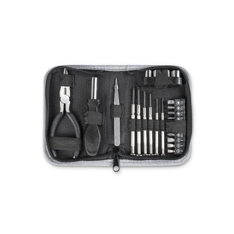 BESSEMER. Set di 24 utensili multifunzione in acciaio di carbonio - Nero