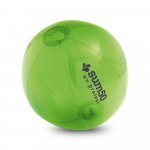 PECONIC. oppustelig badebold i transperant PVC - Lysegr&oslash;n