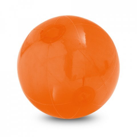PECONIC. oppustelig badebold i transperant PVC - Orange