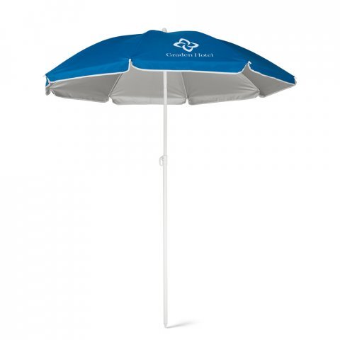 PARANA. Parasol inclinable 210T avec doublure argent&eacute;e - Bleu