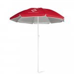 PARANA. Parasol inclinable 210T avec doublure argent&eacute;e - Rouge