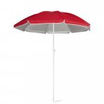 PARANA. Parasol inclinable 210T avec doublure argent&eacute;e - Rouge