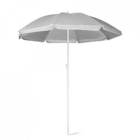 PARANA. Parasol inclinable 210T avec doublure argent&eacute;e - Gris clair