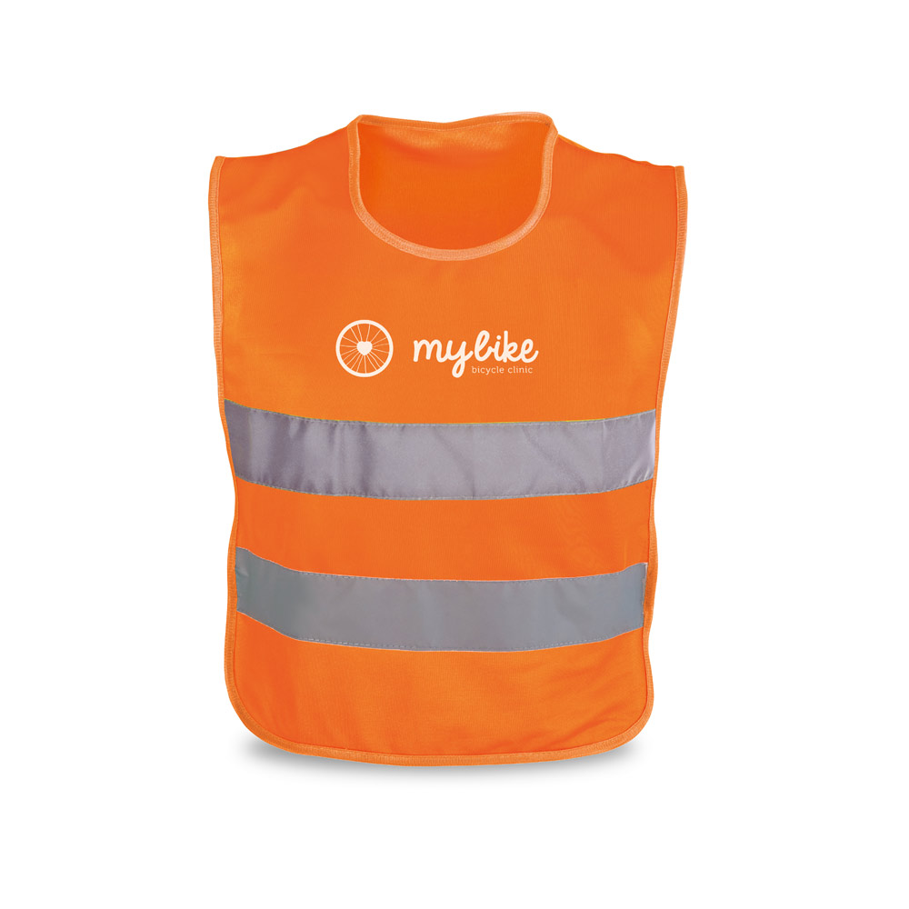 MIKE. Gilet riflettente per bambini. 100% poliestere