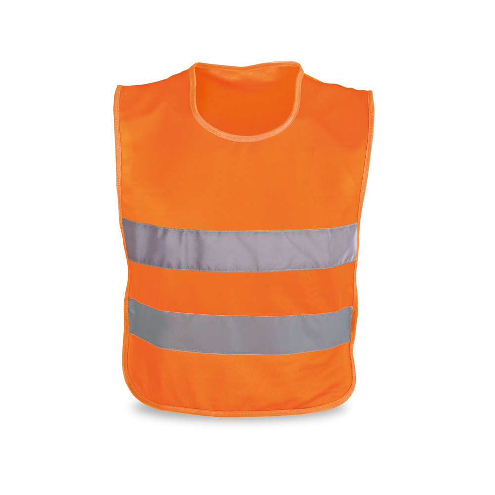 MIKE. Gilet riflettente per bambini. 100% poliestere