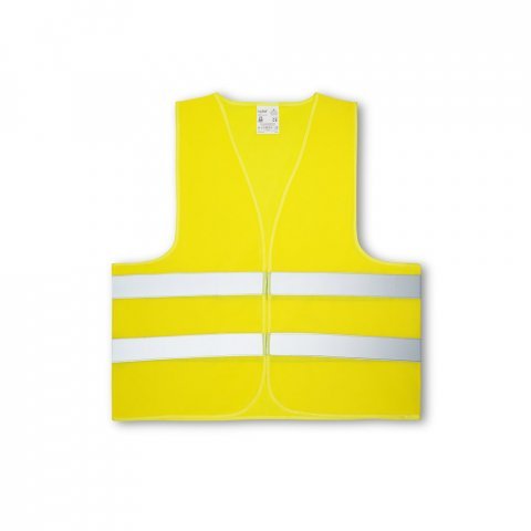YELLOWSTONE. Жилетка с висока видимост от 100% полиестер - жълт