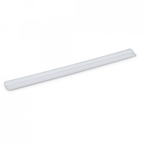 RAFAEL. Fluorescent slap band - Satin silver