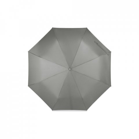 RIVER. Paraguas plegable poli&eacute;ster reciclado (100% rPET) 190T con apertura y cierre autom&aacute;tico - Gris claro