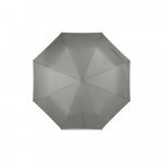 RIVER. Paraguas plegable poli&eacute;ster reciclado (100% rPET) 190T con apertura y cierre autom&aacute;tico - Gris claro