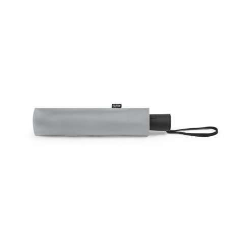 CIMONE. Guarda-chuva em poli&eacute;ster reciclado (100% rPET) 190T pongee dobr&aacute;vel com abertura autom&aacute;tica - Cinzento claro