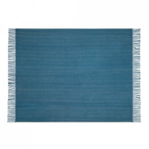 SMOOTH. Couverture 100% acrylique avec ruban pour carte de personnalisation (270 g/m&sup2;) - Bleu