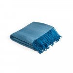 SMOOTH. Couverture 100% acrylique avec ruban pour carte de personnalisation (270 g/m&sup2;) - Bleu