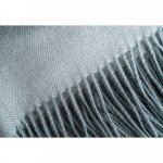 SMOOTH. Couverture 100% acrylique avec ruban pour carte de personnalisation (270 g/m&sup2;) - Gris