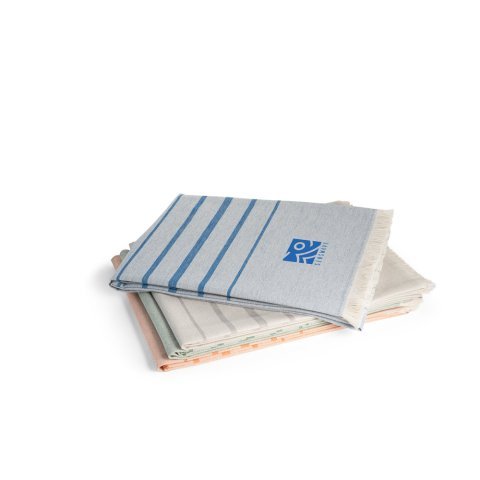 CAPLAN. Multifunctional towel made of light and resistant cotton (90%) and recycled cotton (10%)