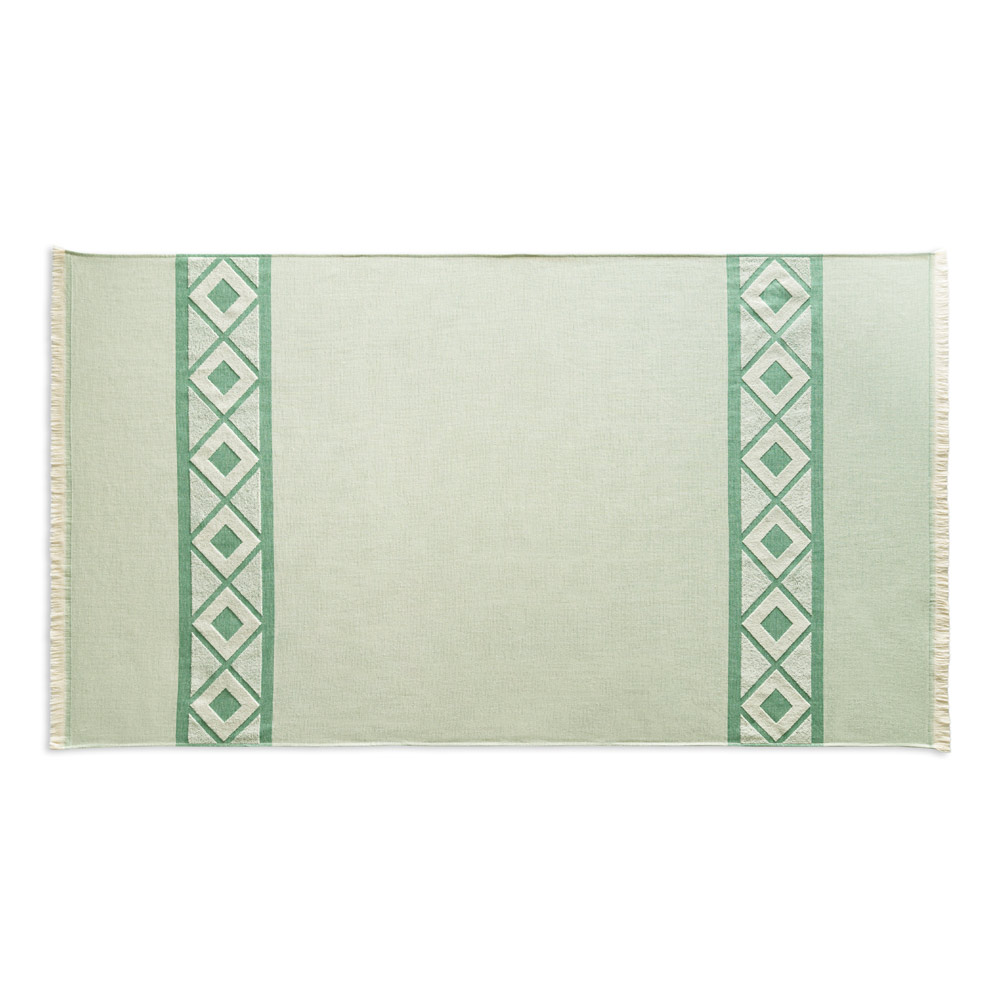 MALEK. Telo multifunzionale e da bagno (350g/m²) realizzato in cotone leggero e resistente (85%) e cotone riciclato (15%)