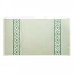 MALEK. Prosop multifuncțional și de baie (350g/m&sup2;) din bumbac ușor și rezistent (85%) și bumbac reciclat (15%) - Verde