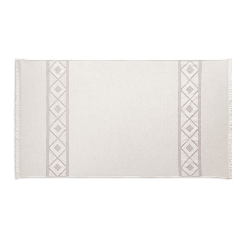 MALEK. Telo multifunzionale e da bagno (350g/m²) realizzato in cotone leggero e resistente (85%) e cotone riciclato (15%)