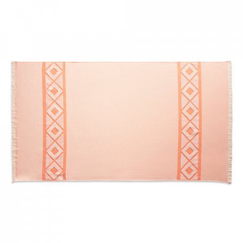 MALEK. Prosop multifuncțional și de baie (350g/m&sup2;) din bumbac ușor și rezistent (85%) și bumbac reciclat (15%) - Portocaliu