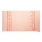 MALEK. Prosop multifuncțional și de baie (350g/m&sup2;) din bumbac ușor și rezistent (85%) și bumbac reciclat (15%) - Portocaliu