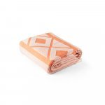 MALEK. Prosop multifuncțional și de baie (350g/m&sup2;) din bumbac ușor și rezistent (85%) și bumbac reciclat (15%) - Portocaliu