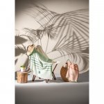 MALEK. Prosop multifuncțional și de baie (350g/m&sup2;) din bumbac ușor și rezistent (85%) și bumbac reciclat (15%)