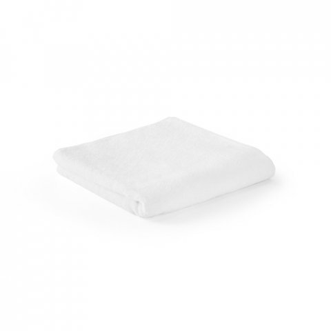 BARDEM M. Toalla facial (500 g/m&sup2;) en algod&oacute;n (82%) y algod&oacute;n reciclado (18%) - Blanco