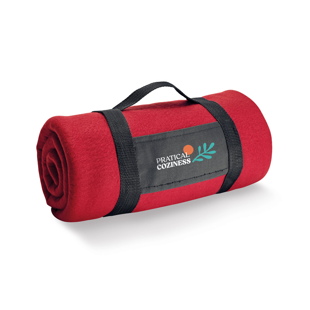 THORPE. Coperta in pile da (180 g/m²) con impugnatura removibile