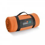 THORPE. Fleecedecke (180 g/m&sup2;) mit abnehmbarem Griff - Orange