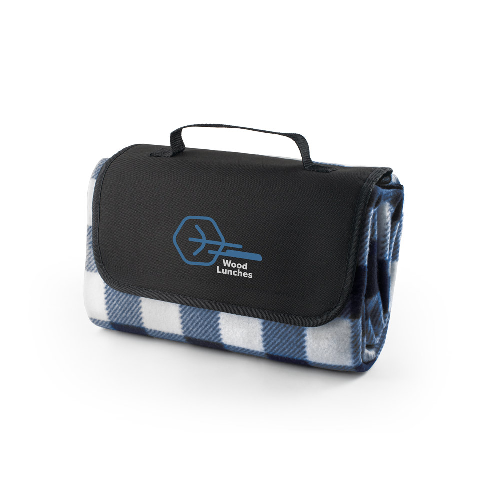 RILEY II. Coperta da picnic rivestita in EPE (180 g/m²) con motivo