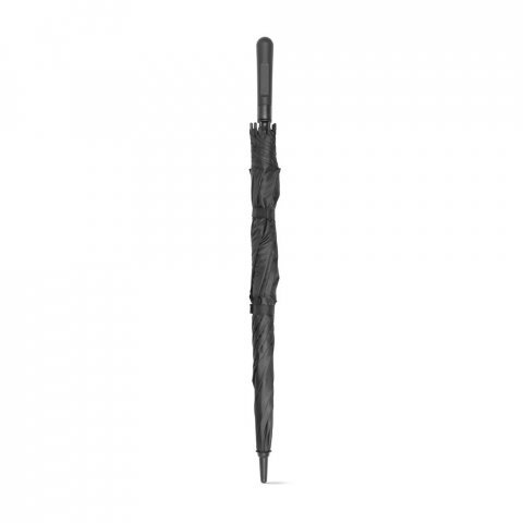GAVIN. Ombrello 27,5" in pongee 190T con apertura automatica - Nero