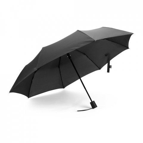 SKYLAR. 2-in-1 umbrella with recycled polyester shopping bag included - Black