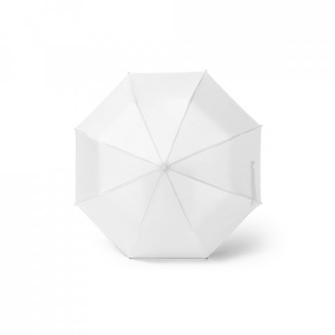 SKYLAR. 2-in-1 umbrella with recycled polyester shopping bag included - White