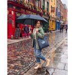 SKYLAR. Ombrello 2 in 1 con borsa per la spesa in poliestere riciclato inclusa