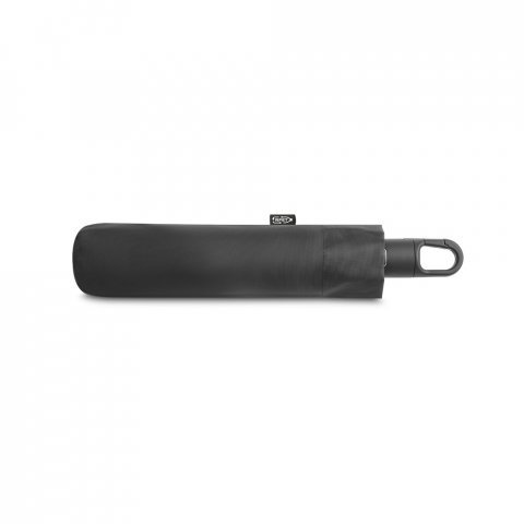 GUSTAVO. Recycled polyester (100% rPET) 190T pongee umbrella with automatic opening and closing - Black