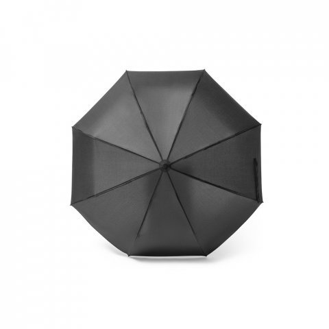 GUSTAVO. Recycled polyester (100% rPET) 190T pongee umbrella with automatic opening and closing - Black