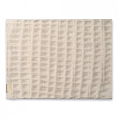 CELINE. Coperta in poliestere riciclato (100% rPET) con dettaglio cucito per la personalizzazione - Beige